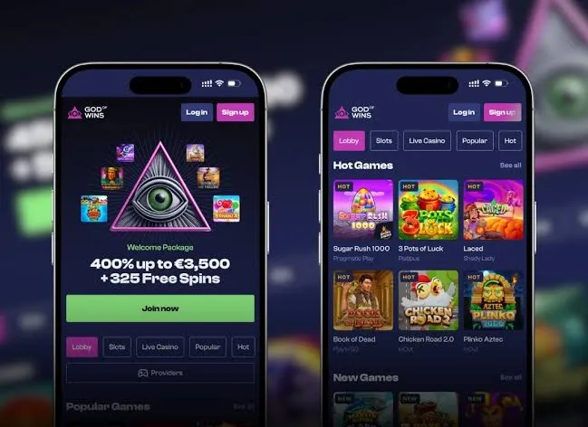 GodOfWins Casino App Screenshot